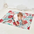 thumbnail image 2 of Pioneer Flower Floral Print Pattern Blanket,Comfortable Soft Flannel Throw Blanket,All Season,Warm Lightweight Blankets for Sofa Bed Couch Living Room Chair,30"x40", 2 of 4