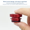 thumbnail image 2 of Riwesomey Cubiertas de 2 uds para encendedor de cigarrillos de coche, tapa de enchufe, Protector de tipo brújula de aleación de aluminio rojo, Universal Automoción decorativa y accesorios Riwesomey VI018761-00B, 2 of 6
