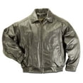 thumbnail image 5 of Reed Men's Tall All American Bomber Leather Jacket Union 5XLTall Black, 5 of 10