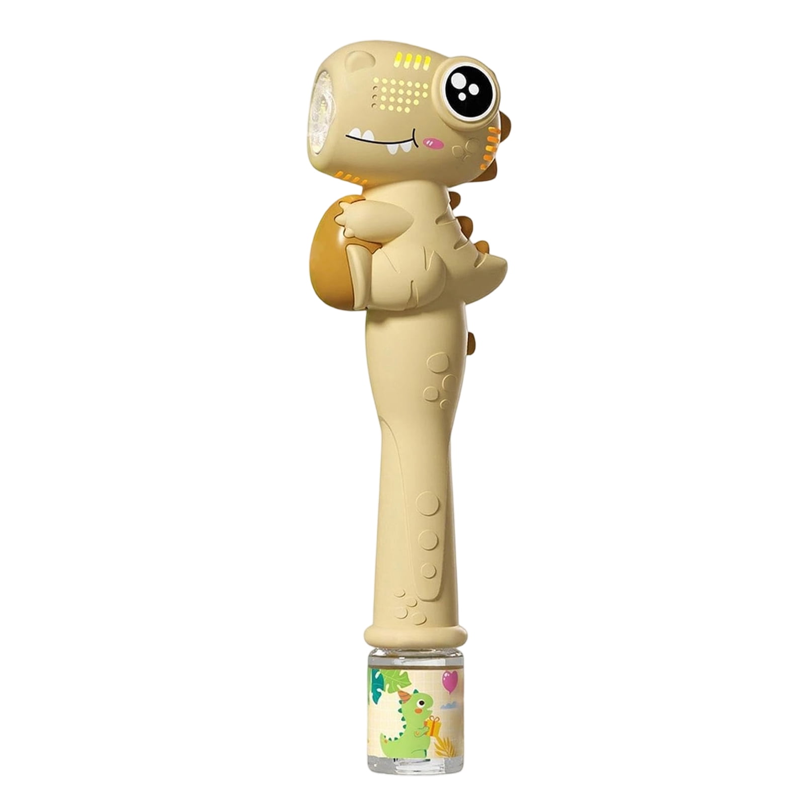 Dinosaur Bubble Wand with LED Light & Sound, 11.6” Automatic Bubble Blower , Portable Dinosaur Bubble Machine , Outdoor Summer Party Favors & Birthday Gifts