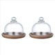 thumbnail image 1 of 2X Mini Soporte Multifuncional para Servir Postres de Tartas de con Tapa Abovedada de Tartas para Hoteles DoméSticos, 1 of 5