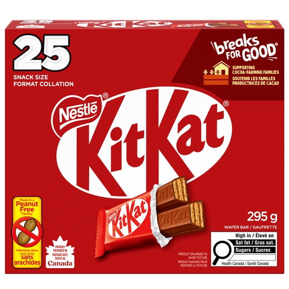 Kitkat Mini, Milk Chocolate, Peanut-free Halloween Candy, Individually Wrapped