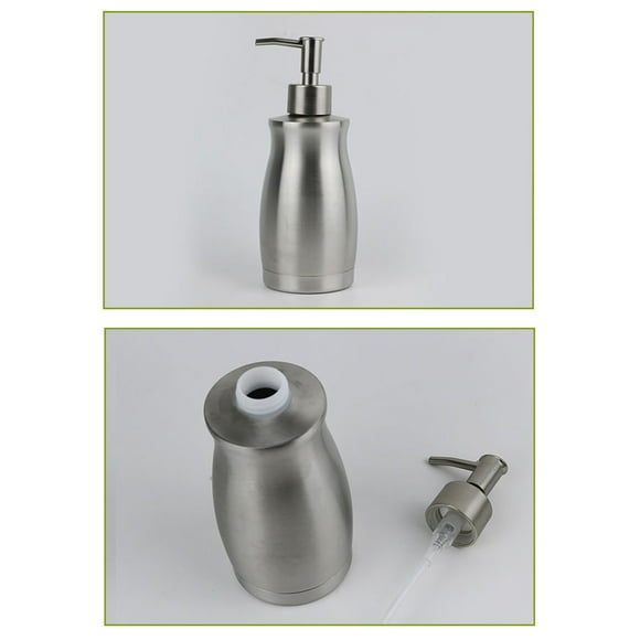 SHOWERORO shampoo and conditioner dispenser Stainless Steel Pump Bottle Dispenser 1Pack
