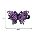 thumbnail image 6 of Eoperou Women Hair Claw Butterfly Shape Colorful Rhinestone Strong Claw Anti-slip Anti-break Hair Decoration Lightweight Elegant Party Lady Hair Grip Hair Accessories, 6 of 8