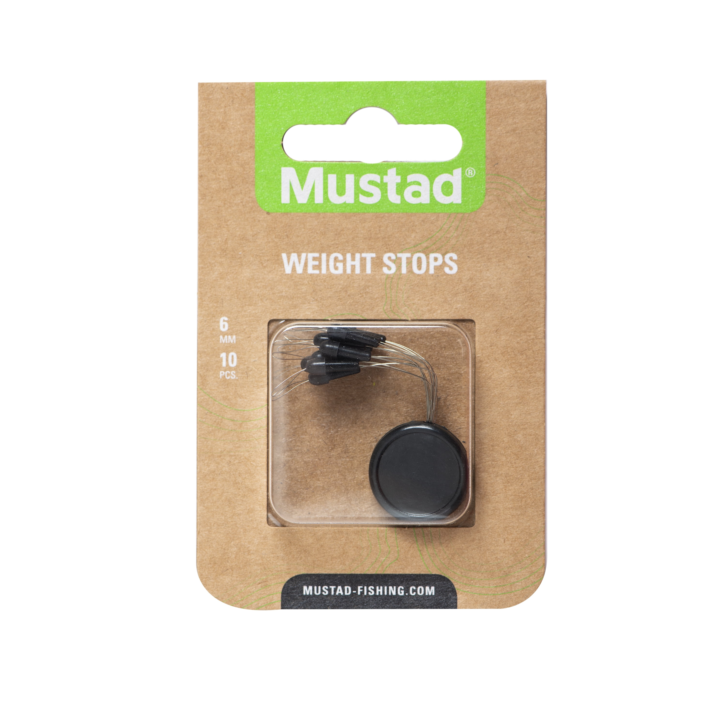 (3 pack) Mustad Weight Stops - Size: 6mm, 10pc