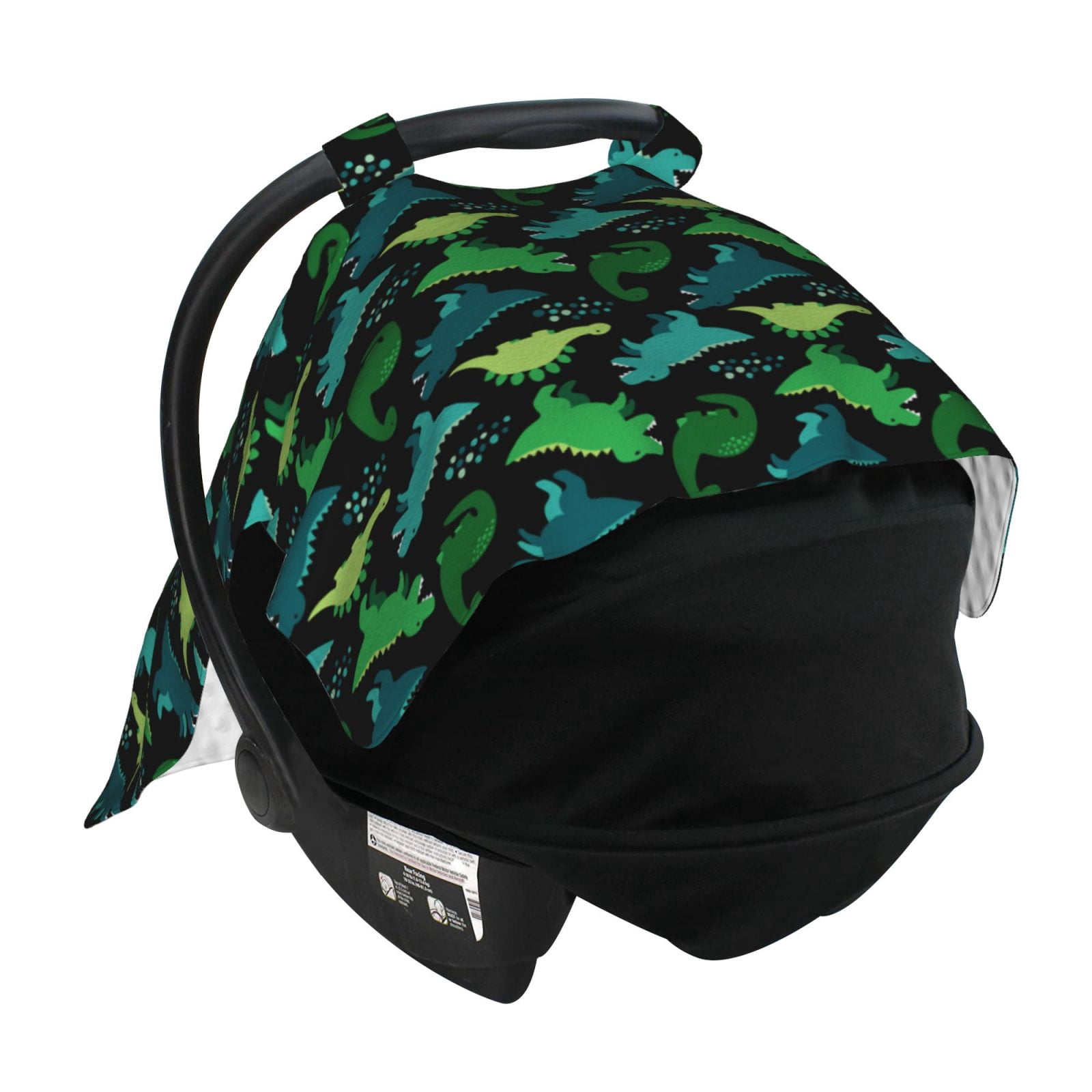 Car Seat Cover Baby - green Dinosaur Breathable Infant Car Seat Cover for Baby Carseat, Lightweight Comfort Baby Essentials Must Haves Newborn Stuff for Girl Boy