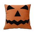 thumbnail image 3 of Funda Almohada Decorativa Bordada Halloween para Del (cara Fantasma) Roja, 3 of 4