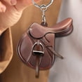 thumbnail image 3 of jiaroswwei Key Chain Multifunctional Decorative Personalized Fashion Western Cowboy Saddle Acrylic Pendant for Horses Lover, 3 of 8