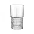 thumbnail image 5 of Bormioli Rocco Bartender Novecento Hi-Ball Glasses - Set of 4, 13.75 Oz. Cylindrical Retro Tumblers with Geometric Base - For Cuba Libre, Gin Tonic, Mixed Drinks - Made in Italy, Dishwasher Safe, 5 of 9