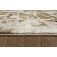 thumbnail image 5 of 3â€™ x 5â€™ Brown Beige Abstract Tiles Distressed Area Rug, 5 of 5