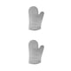 thumbnail image 3 of Guantes de cocina Advancent Manoplas impermeables anti-escaldado silicona Gris 2Conjunto, 3 of 6
