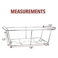 thumbnail image 4 of 6 Pack Chafing Wire Rack Buffet Stand Chrome Frame for Events, Parties, Wedding, & Birthday Party Catering, Full Size Chafing Stand for Dish Serving Trays, Food Warmer Catering Supplies, 4 of 8