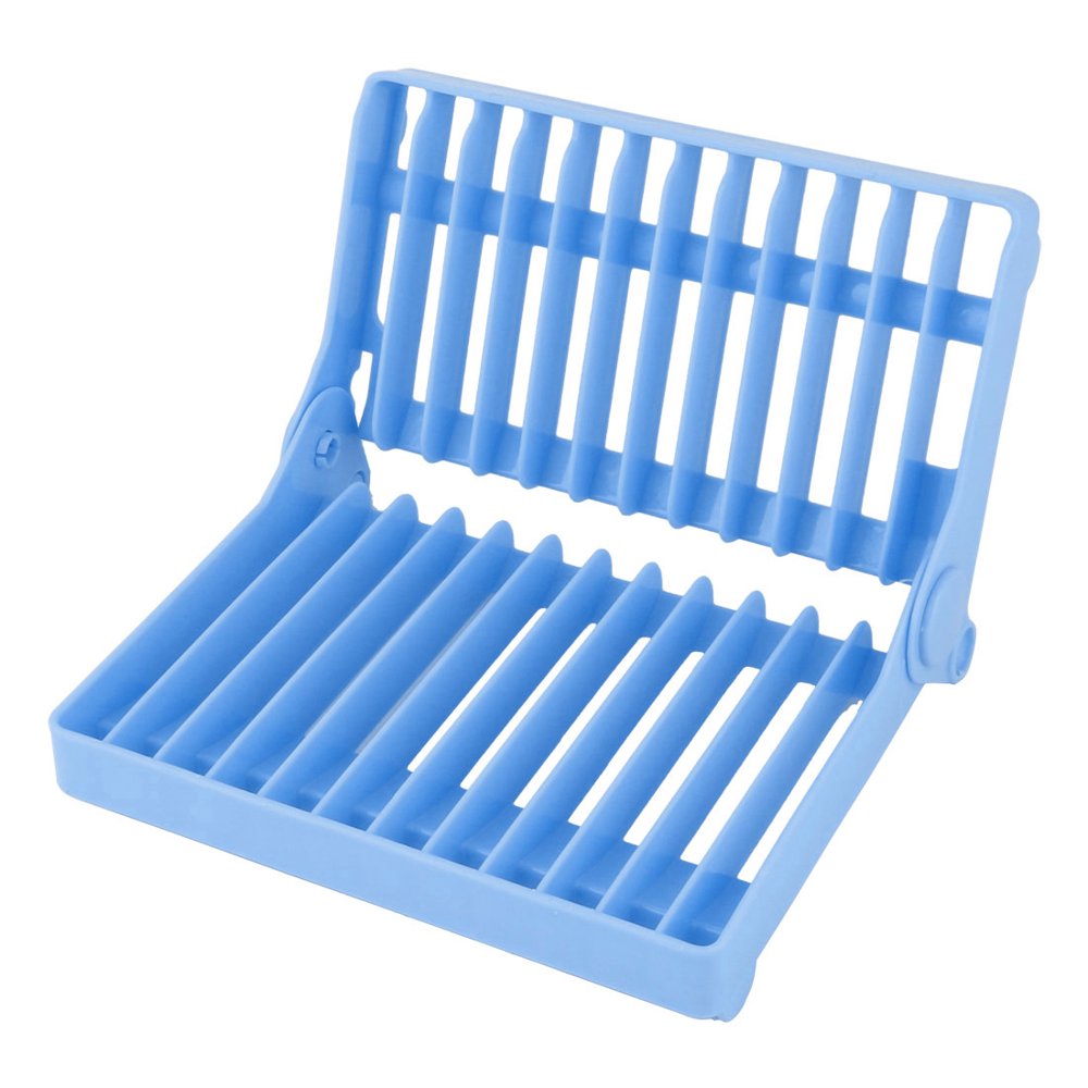 Plastic Foldable Drying Drainer Tray Holder Organizer Storage Dish Rack