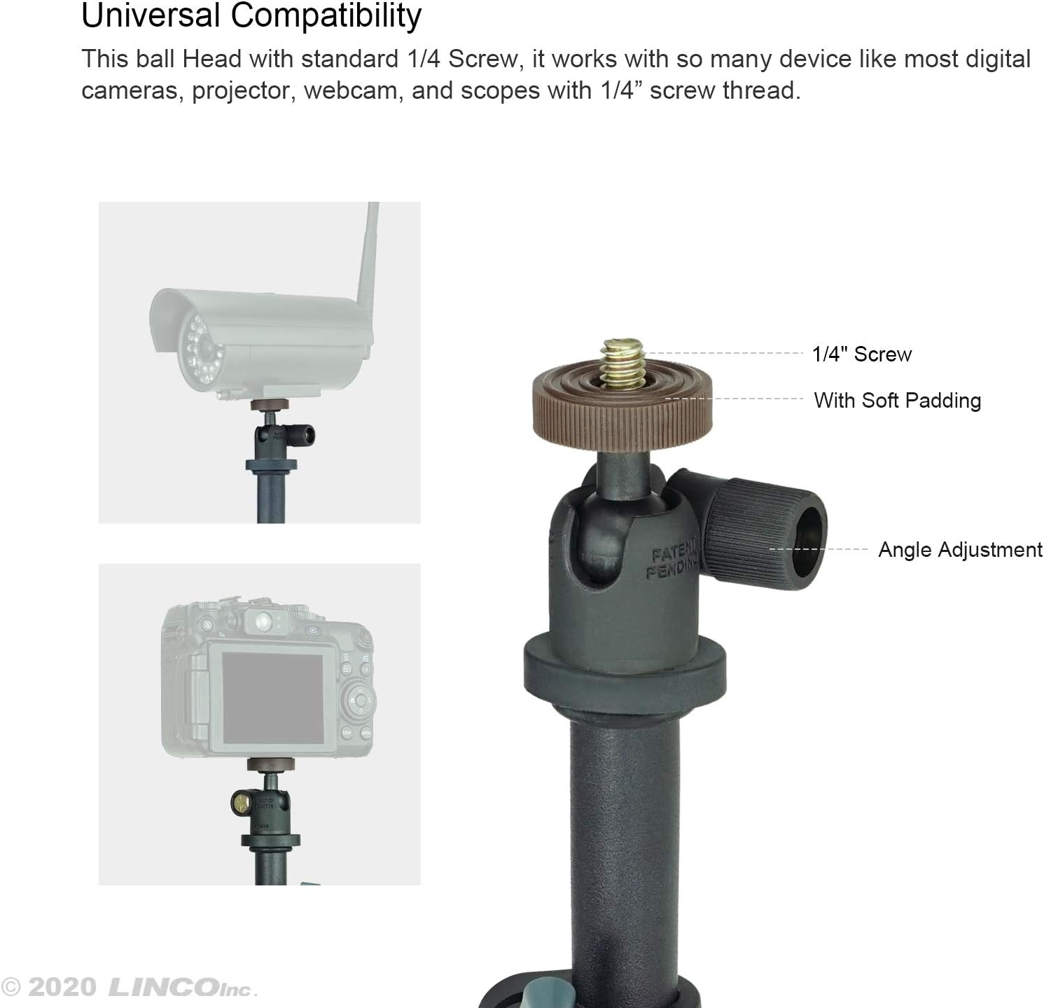 LINCO Adjustable Selfie Stick Tripod 40”  Rotatable Selfie Stick with Bluetooth Wireless Remote Shutter for iPhone Samsung-Black