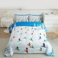 thumbnail image 2 of Castle Fairy Winter Skiing Boy Full Size Comforter Sets,Extreme Sport Bedding Sets, 2 of 8