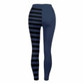 thumbnail image 5 of Felirenzacia Halloween Seamless No See Through Compression Tummy Control Butt Lifting Butter Soft Pilates Striped Color Blocking Athletic Pro Leggings, 5 of 7