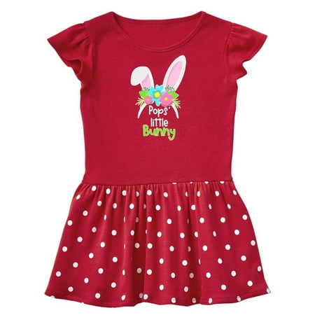 

Inktastic Pops Little Bunny Cute Easter Bunny Ears Gift Baby Girl Dress