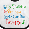 thumbnail image 4 of Inktastic North Carolina Grandma Loves Me Boys or Girls Baby Bib, 4 of 4