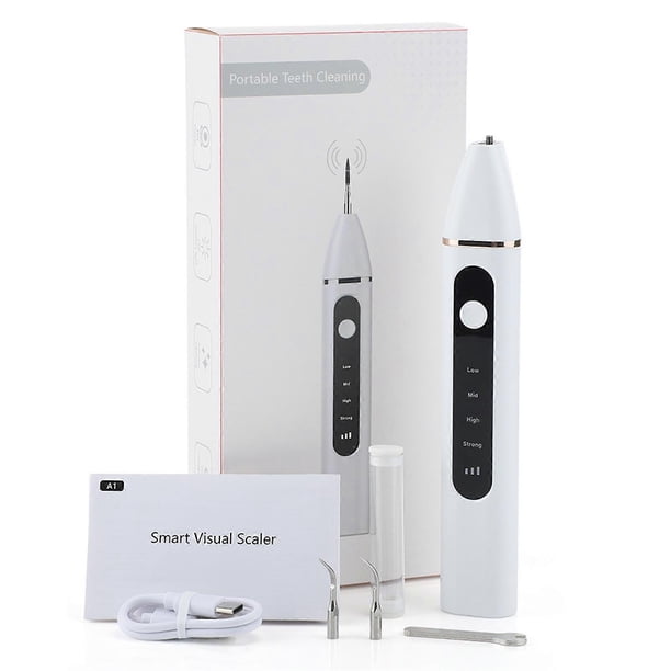 4 Modes Teeth Cleaner with LED Light Portable Water Dentals Flosser for Travel Home