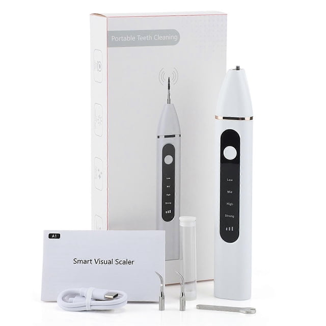 4 Modes Teeth Cleaner with LED Light Portable Water Dentals Flosser for Travel Home