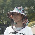 thumbnail image 6 of Hsqqdc Blue Mosquito Head Net Hat Mesh Face Mask Insect Proof Sun Shading Bucket Cap, 6 of 7