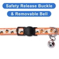 thumbnail image 4 of Collar para gatos Pawtitas Halloween que brilla en naranja oscuro, 4 of 8