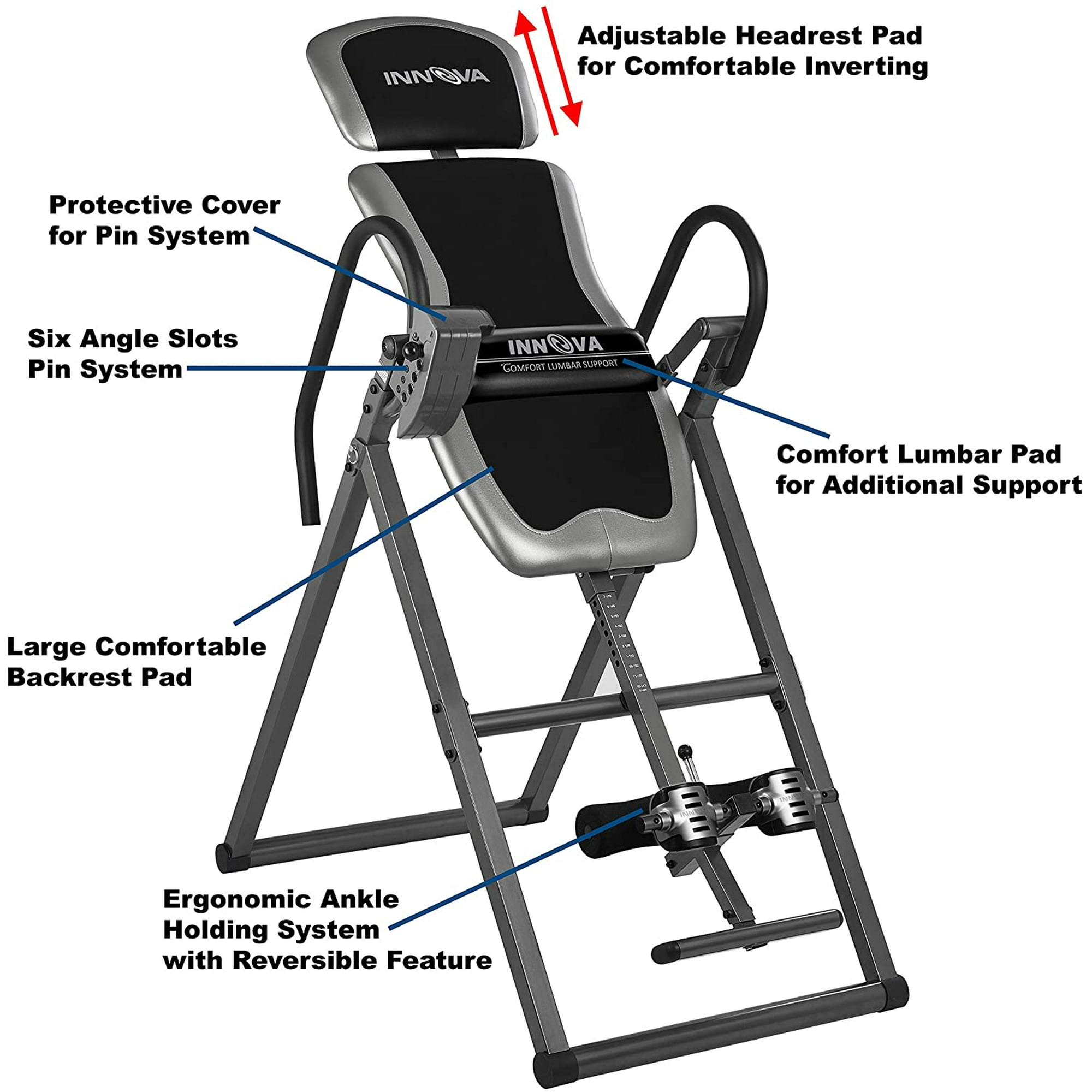 Innova ITX9600 Inversion Table with Adjustable Headrest