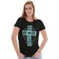 thumbnail image 4 of Faith Hope Love Cross Christian Womens Slim Fit Graphic Tee Brisco Brands M, 4 of 5