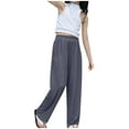 thumbnail image 2 of Children's Mosquito Repellent Pants Summer Thin Breathable and Cool Navy Blue Sweat Pants for Girls Kids' Sweatpants, 2 of 3