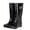 Black, variant on Tall Rain Boots for Women Waterproof Ladies Knee High Rubber Boots Comfort Garden Boots (Light Blue 5.5)
