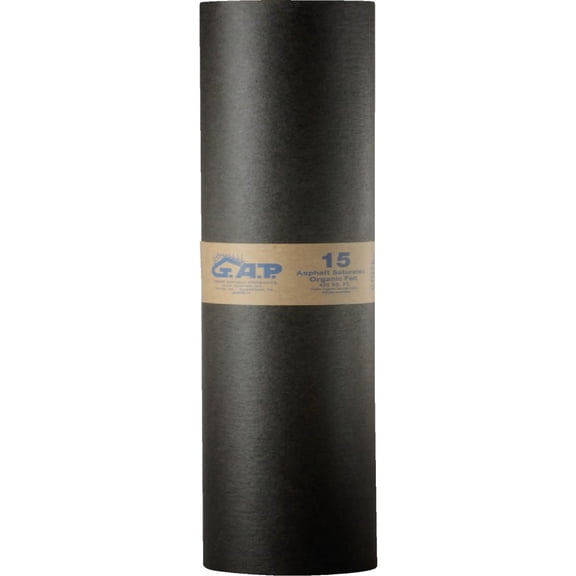 G.A.P 36 In. Rated 15 Lb. Roof Felt, Asphalt Saturated GAP4869-15C