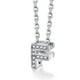 thumbnail image 1 of Collar inicial de plata esterlina Silvora con circonita cúbica letra F para niñas adolescentes, 1 of 8