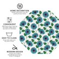 thumbnail image 3 of Sigee Blue Sunflowers for Water-Resistant, Heat-Resistant, Non-Slip Leather Coasters Set, Ideal for Coffee Table, Office, Bar, Home Decor-Octagon, 3 of 6