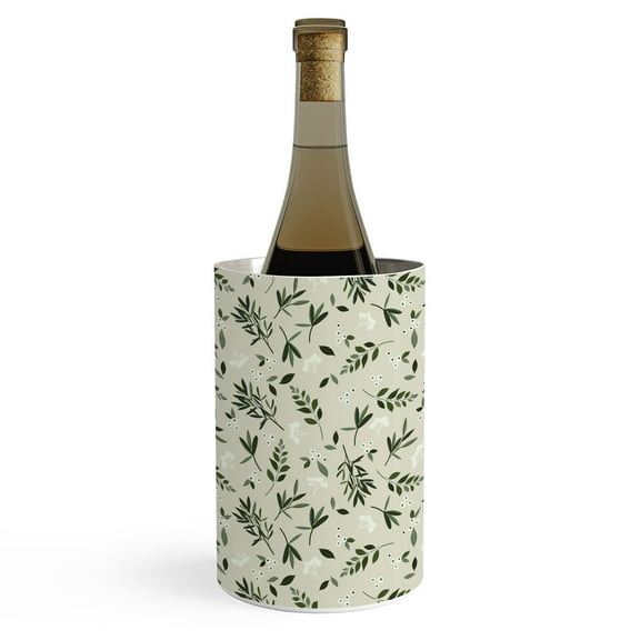 Society6 Iveta Abolina Nordic Olive Green Wine Chiller