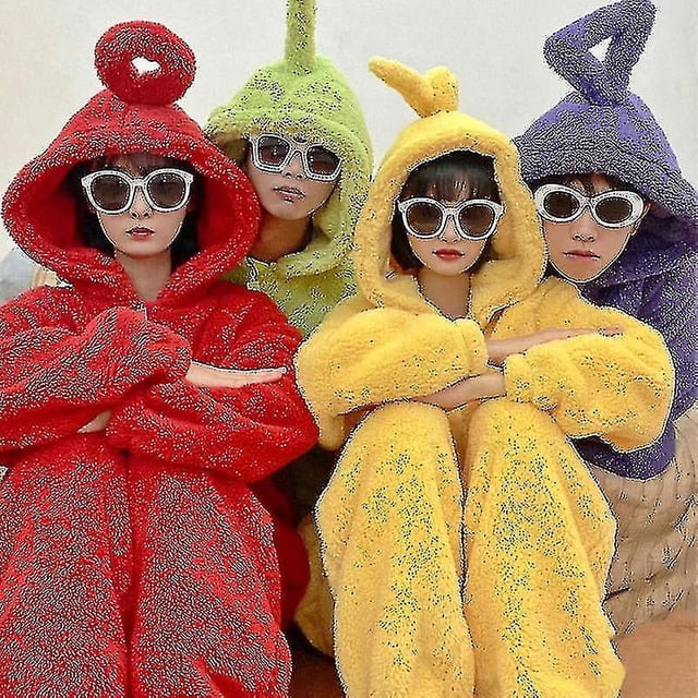 Disfraces de Teletubbies unisex Disi Onesies Lala Cosplay Pijamas Adultos Pijamas Animal Ropa de dormir Mono