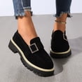 thumbnail image 5 of Willtoo Orthopedic Dress Shoes for Women Platform Round Toe Slip On Comfortable Loafers Non Slip Lug Sole Office Casual Walking Shoes Chunky Heel Fashion Low Top Shoes, 5 of 6
