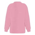 thumbnail image 4 of QASIEATN Hoodies for Graceful Women Fashion, Long Sleeve Tops Quarter Zip Pullover Drop Shoulder Sweatshirts Fall Trendy Outfits Vintage Solid Color Clothes, Womens Fall Tops, 4 of 6