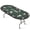 GREEN, variant on 81" 9-Player Foldable Poker Table, Texas Hold'em Blackjack Table, Blue, Steel Legs & Deep Cup Holders