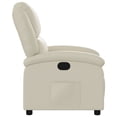 thumbnail image 2 of vidaXL Recliner Chair Cream Faux Leather, 2 of 3