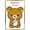 Gold Framed Version, variant on Rilakkuma - I'm Always Feeling Relaxed Wall Poster, 14.725" x 22.375"