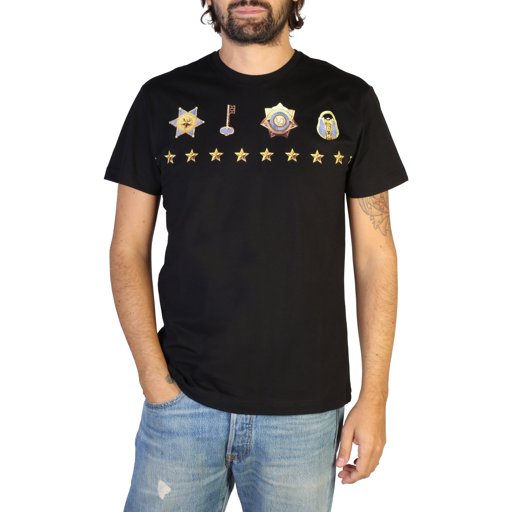 versace men's short sleeve shirt