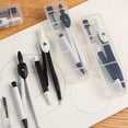 thumbnail image 2 of 2-in-1 Metal Compass Set with Automatic Pencil Geometry Drawing Tool for Students Office Precise Portable Storage Box for Math Art & Engineering, 2 of 8