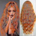 thumbnail image 3 of Long Ginger Wigs Ginger Red Wig Braids Wigs Long Red Curly Wigs Synthetic Heat Resistant Fiber Halloween Costume Wig For Women, 3 of 4