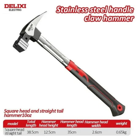 

WNGXAXI Essential Multi-functional High Carbon Steel Woodworking Claw Hammer - Versatile Nail Tool for DIY Projects and Carpentry Work Durable and Reliable