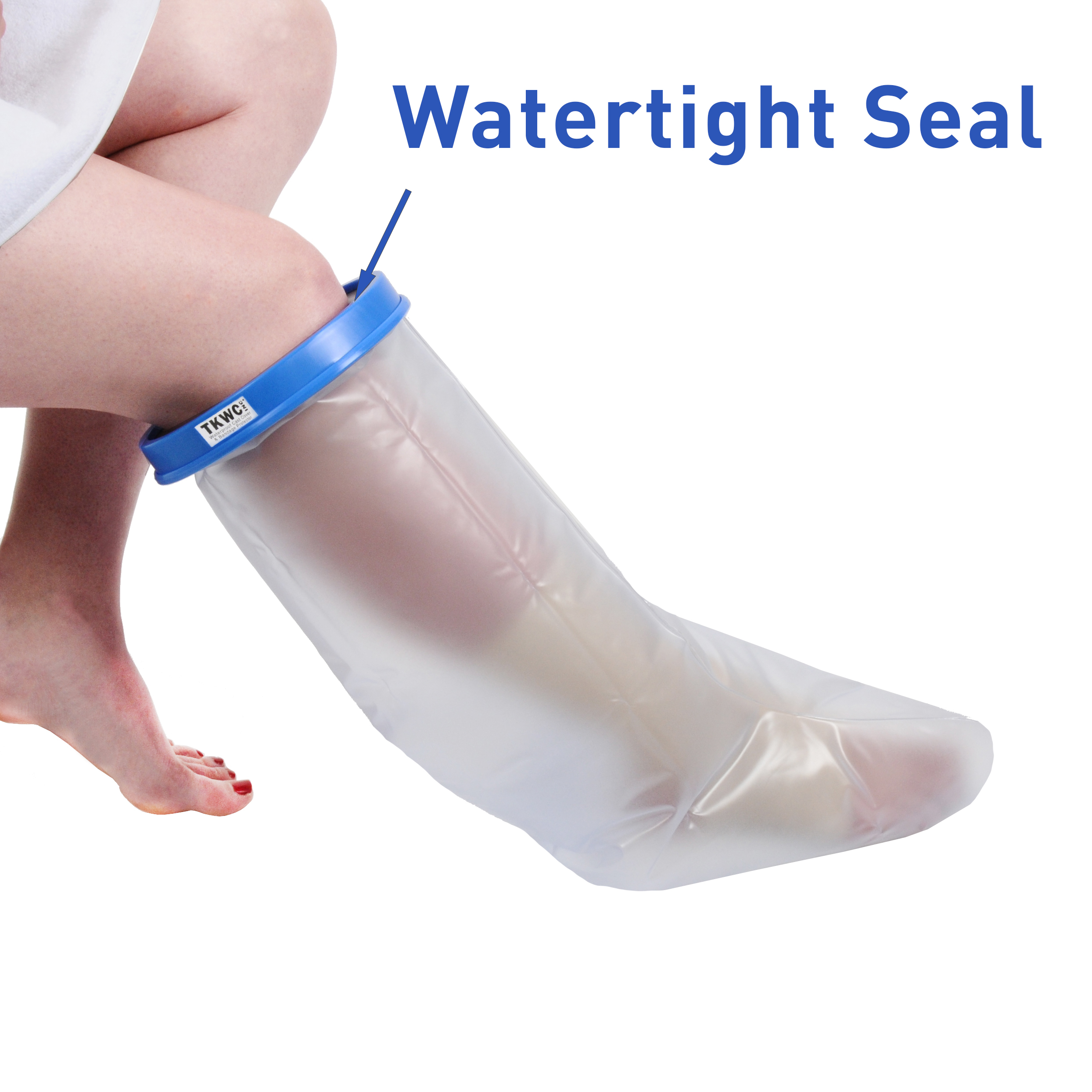 TKWC INC Waterproof Leg Cast Cover for Shower - #5738 - Watertight Foot Protector - image 2 of 6