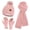 Pink Red, variant on FZ FANTASTIC ZONE Womens Winter Hat Long Scarf Touch Screen Gloves Set Warm Beanie Hats Neck Warmer Knit Caps with Pom Fleece Lined Gifts for Women