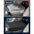 thumbnail image 3 of KBH Center Console Cover for Honda CRV Accessories 2017-2022, Leather Middle Console Armrest Cover Protector for Car Interior, Black, 3 of 8