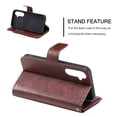 thumbnail image 2 of Allytechgroup Wallet Case for Samsung Galaxy S22, 9 Cards Slots Flip Stand RFID Blocking Bumper Shockproof Vintage PU Leather Phone Case Cover for Galaxy S22, Brown, 2 of 14