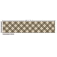thumbnail image 3 of Ambesonne Brown Beige Fabric by the Yard Upholstery, Earthy Checkered Design, 1 Yard, Dark Tan and Pale Mustard, 3 of 5