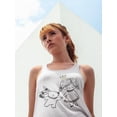 thumbnail image 2 of Little Princess And Cute Bunny Tank Women -Image by Shutterstock, Female x-Large, 2 of 4